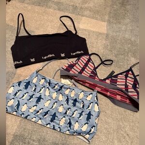 Lyre Bird Bralettes. Size large/xlarge